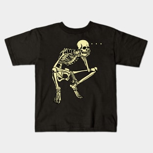 Skeleton Thinking Kids T-Shirt